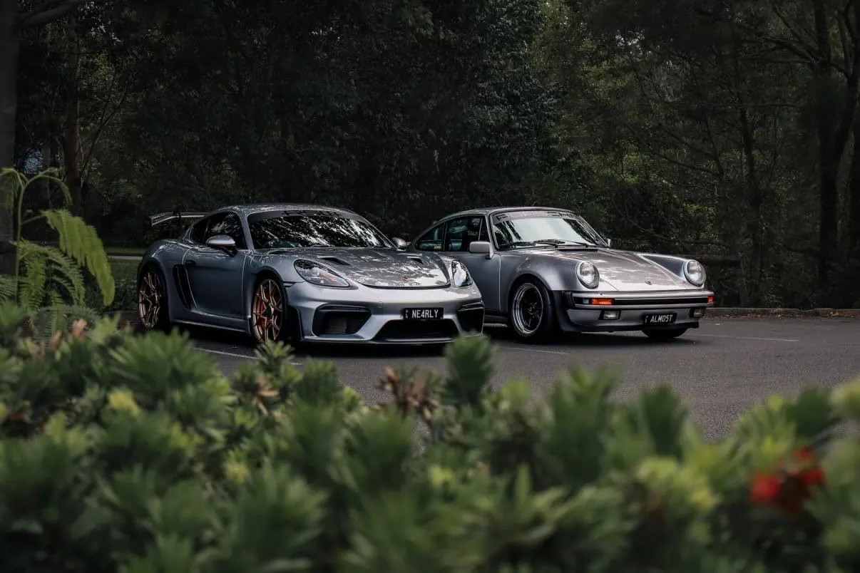 Porsche 718 GT4 RS & Classic 930 Turbo at Onyx Prestige, Sunshine Coast